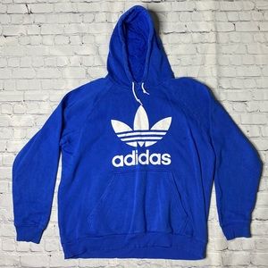 Men’s Adidas Blue Pullover Sweatshirt Hoodie XL